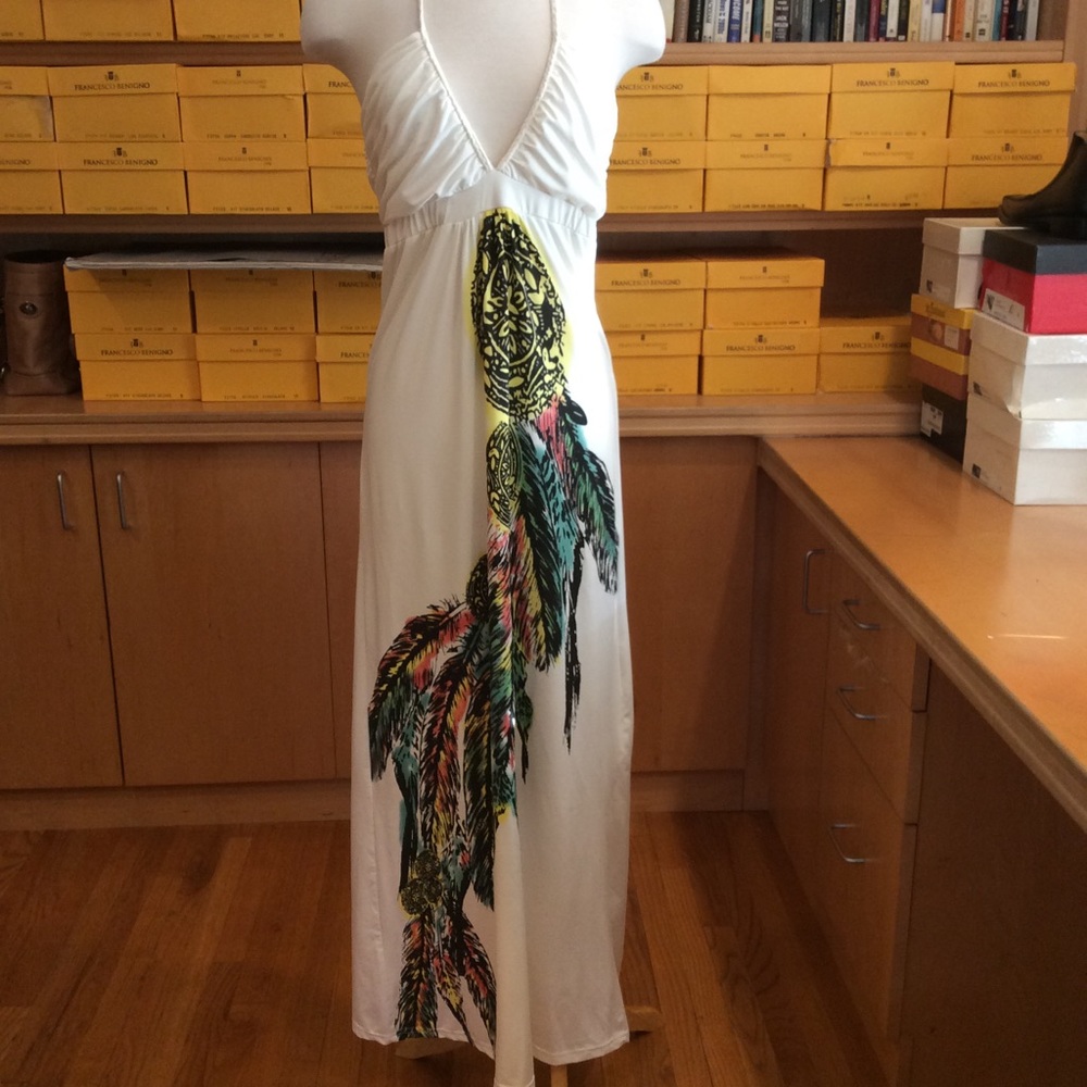Braided halter dream catcher maxi dress. Size L.